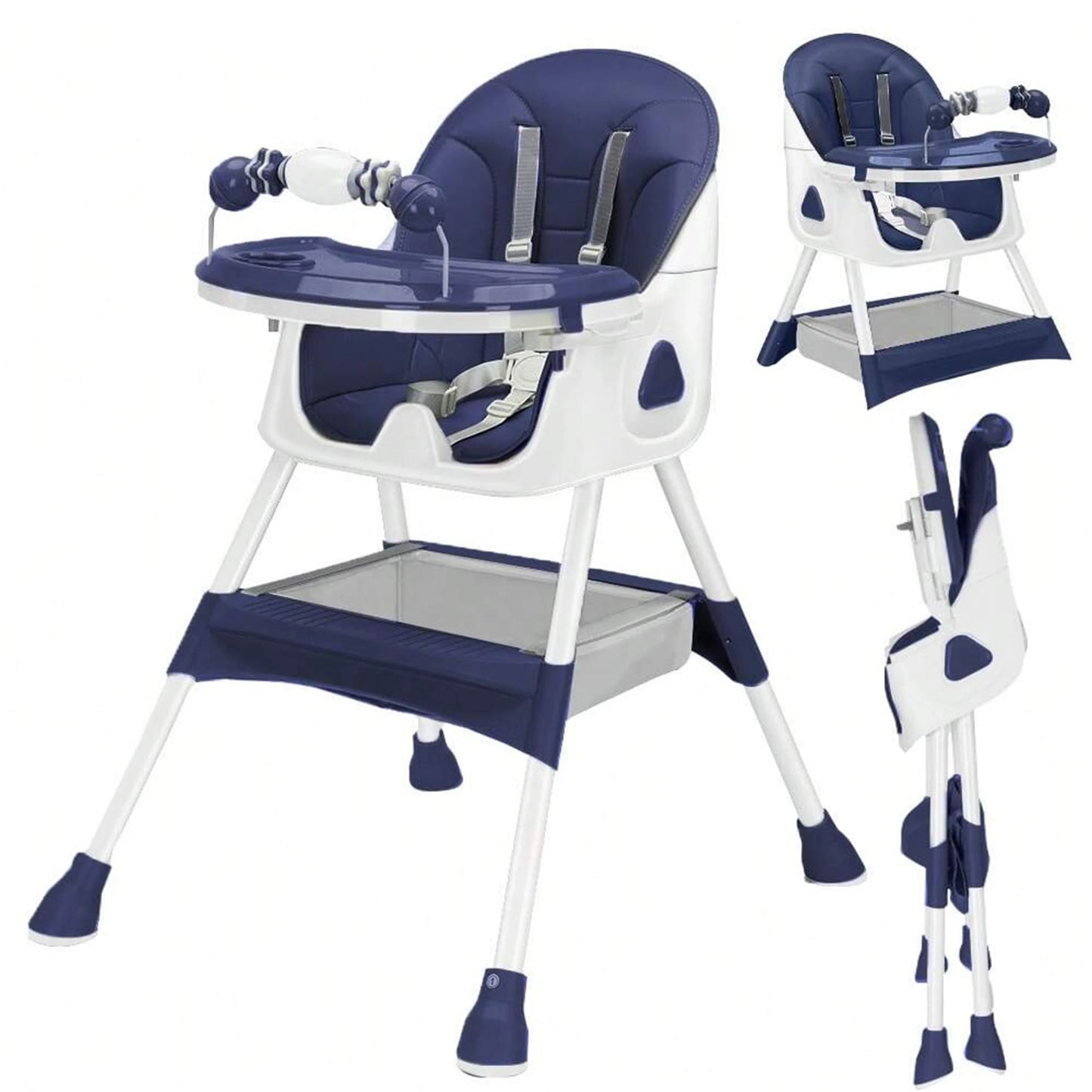 Chaise Haute Bébé Pliable-Bébé®-NN Baby&Mummy-Bleu Nuit-NN Baby&Mummy