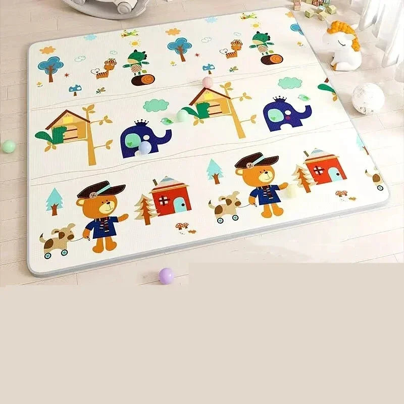 Tapis d'eveil bebe pliable-Bébé®-NN Baby&Mummy-Décor Polinours-180x120x0.5cm-NN Baby&Mummy