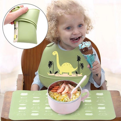 Bavoir bébé silicone imperméable pratique