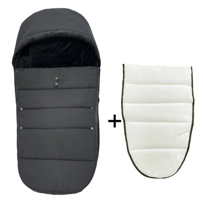 Chancelière de poussette pour bébé universelle-Bébé®-NN Baby&Mummy-Noir + Accessoire-NN Baby&amp;Mummy