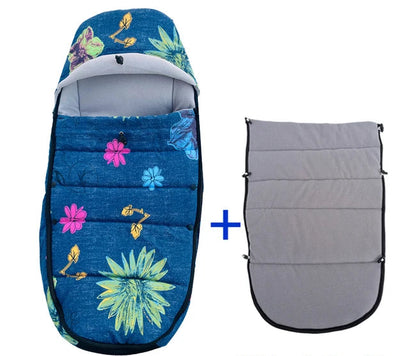 Chancelière de poussette pour bébé universelle-Bébé®-NN Baby&Mummy-Fleuri + Accessoire-NN Baby&amp;Mummy