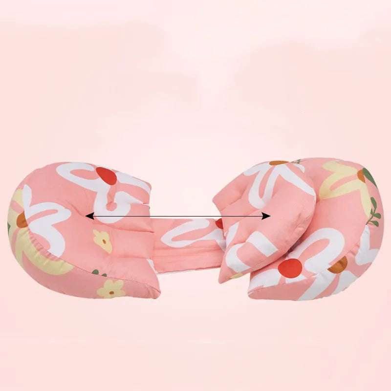 Coussin de Grossesse Multifonctionnel UBean Rose Blanc
