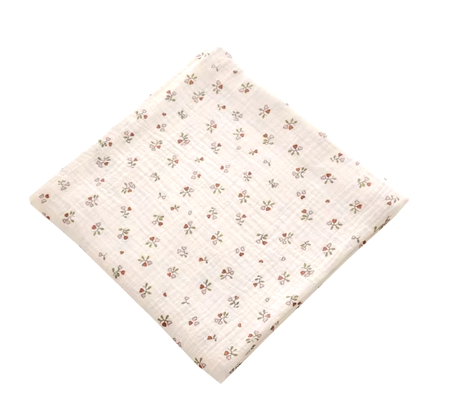 Couverture-pour-bebe-en-coton-Modele-fleurit