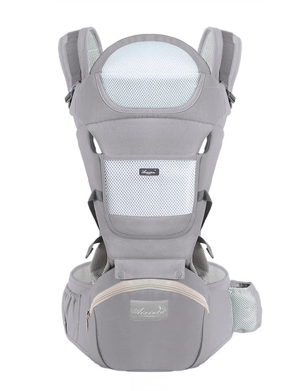 Porte Bébé Ergonomique-Bébé®-NN Baby&Mummy-Gris Coton-NN Baby&amp;Mummy