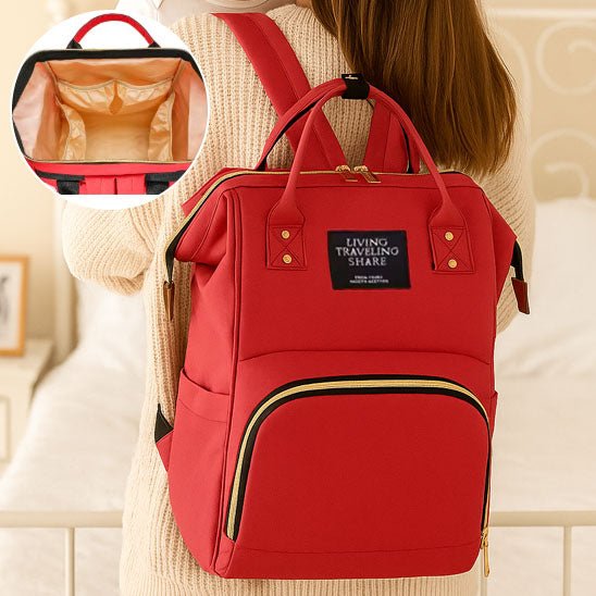 Sac à langer portatif classique rangement intérieur