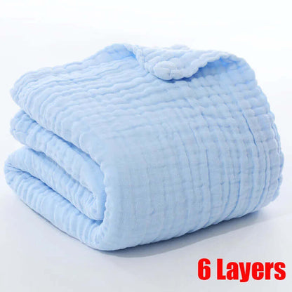 Serviette de bain en coton pour bébé-Bébé®-NN Baby&Mummy-105X105CM Bleu-NN Baby&amp;Mummy