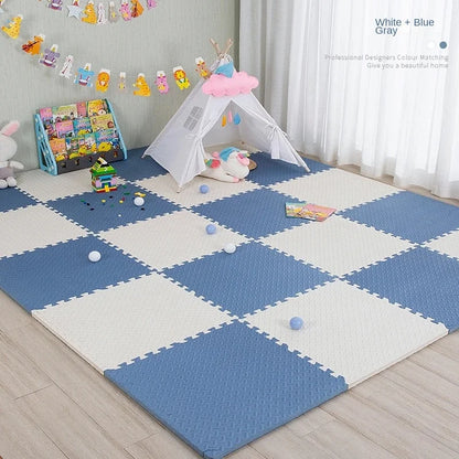 Tapis de sol bébé en mousse 8-16Pcs-Bébé®-NN Baby&Mummy-Bleu et blanc-8 Pieces-NN Baby&amp;Mummy
