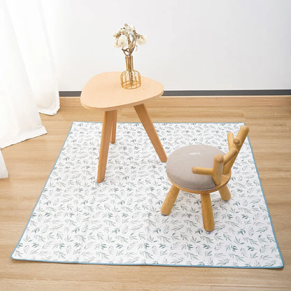 Tapis d'eveil bebe antidérapant-Bébé®-NN Baby&Mummy-Blanc Fleuri EF584-NN Baby&amp;Mummy