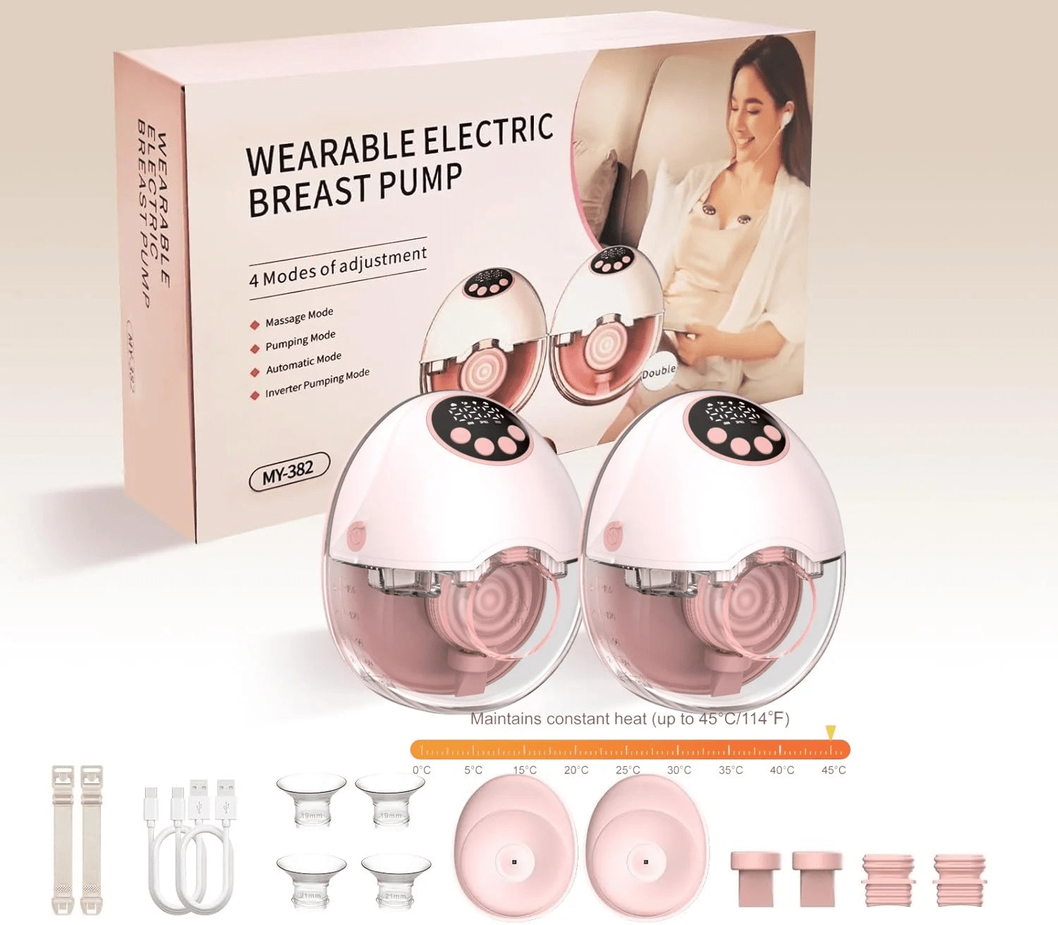 Tire Lait Portable Discreet Complet