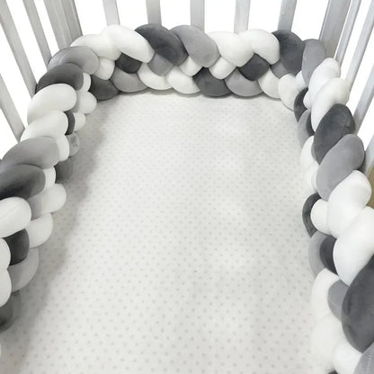 Tour-de-lit-bebe-tresse-insular-gris-blanc