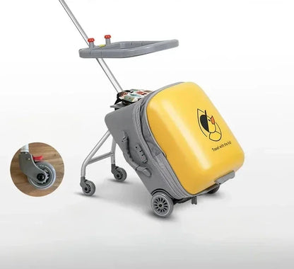 Valise Sur Roulette Porte-Enfant-Bébé®-NN Baby&Mummy-Jaune plus extensions-france-NN Baby&amp;Mummy