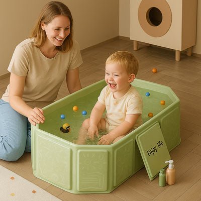 Baignoire Bébé Pliable Blocky_Barrel - NN Baby&Mummy