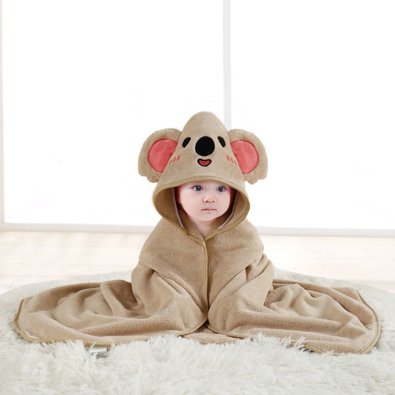Cape de bain bebe beige