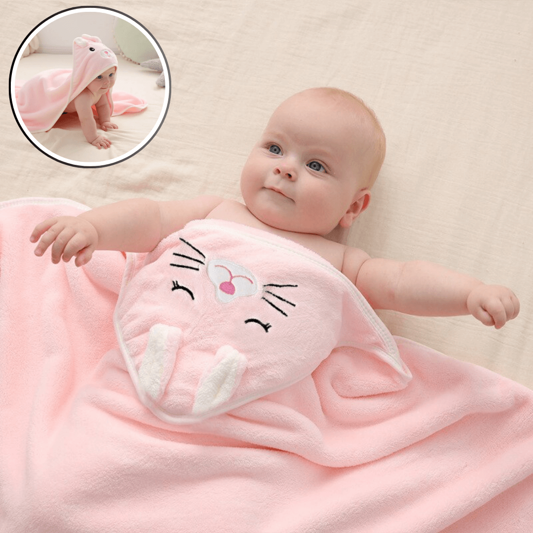 Cape de bain bébé à capuche - NN Baby&Mummy