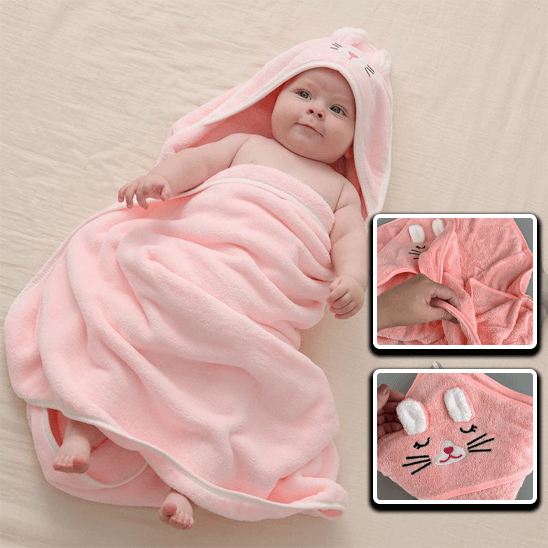 Cape de bain bébé à capuche - NN Baby&Mummy