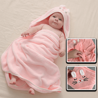 Cape de bain bébé à capuche - NN Baby&Mummy