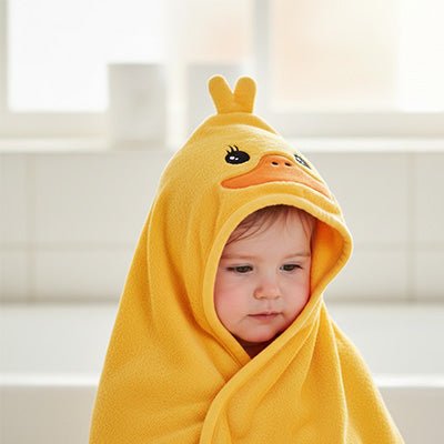 cape de bain bebe capuche
