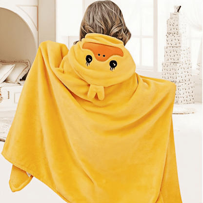 cape de bain bebe jaune