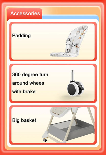 Chaise haute bébé réglable - NN Baby&Mummy