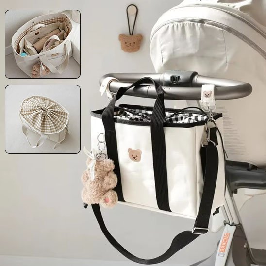 Sac a langer portatif transport sur poussette