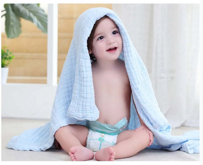 Serviette de bain en coton pour bébé - NN Baby&Mummy